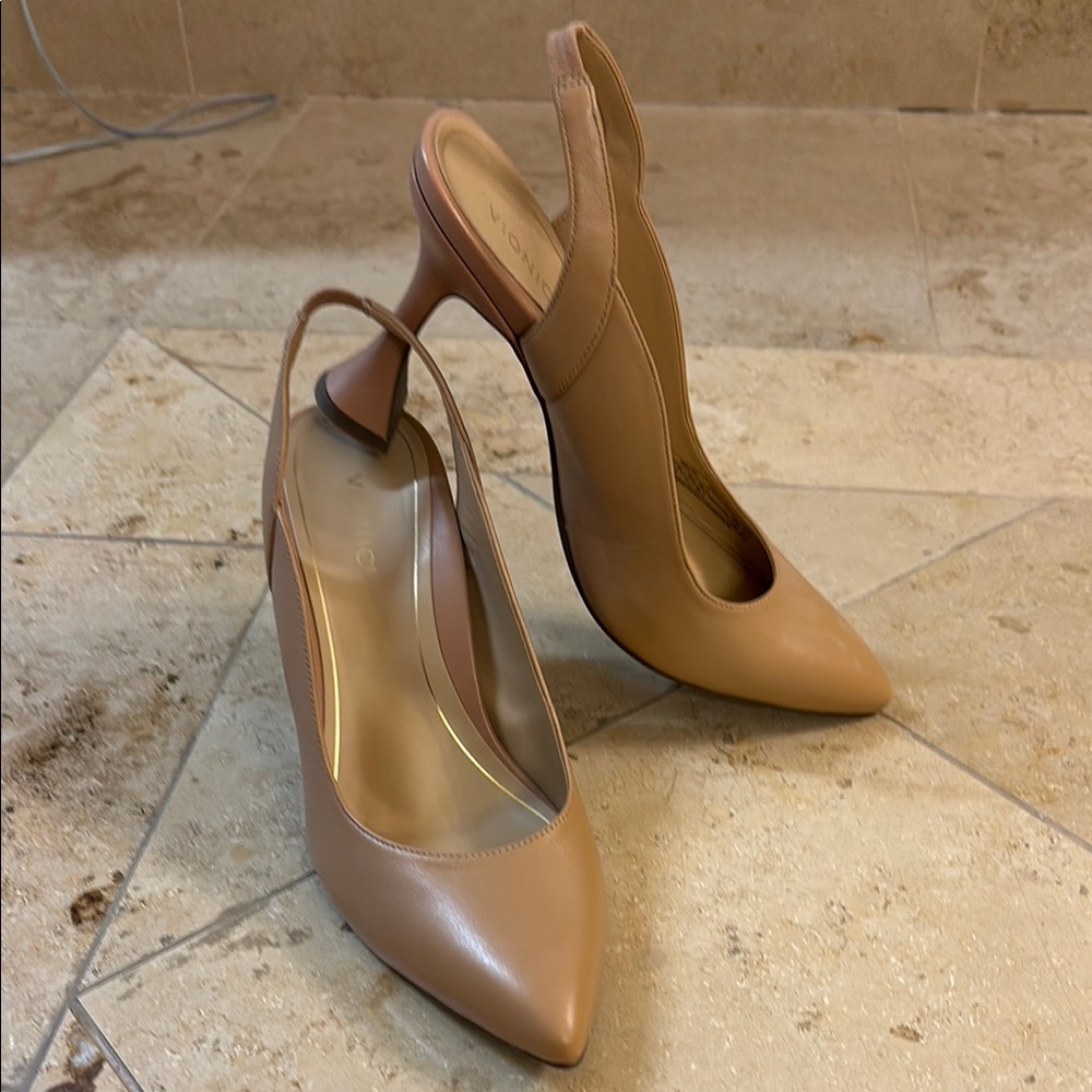 VionicTan Slingback High Heels